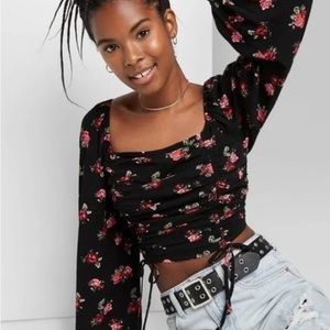 Flower crop top